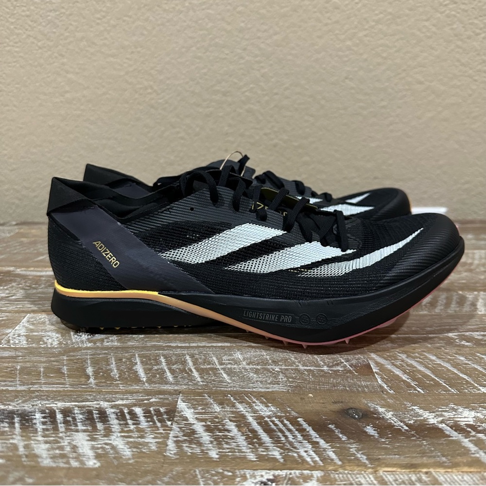 Size 10.5 - Mens adidas Adizero Black Avanti Track 2024 Athlete Pack - IG9910